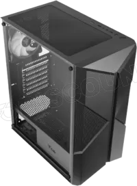 Photo de Boitier Moyen Tour ATX iTek Spacirc XO RGB avec panneau vitré (Noir)