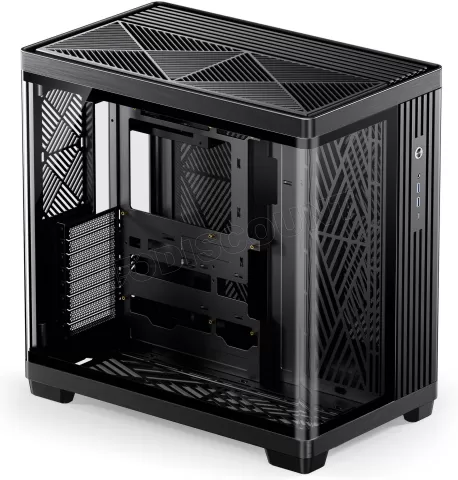 Photo de Boitier Moyen Tour ATX Jonsbo TK-4 RGB avec panneaux vitrés (Noir)