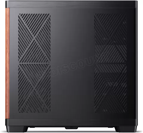 Photo de Boitier Moyen Tour ATX Jonsbo TK-4 RGB avec panneaux vitrés (Noir/Bois)