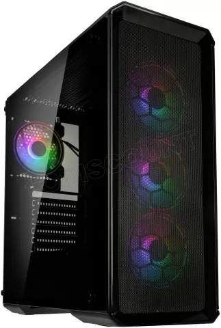 Photo de Boitier Moyen Tour ATX Kolink Levante v2 RGB avec panneaux vitrés (Noir)