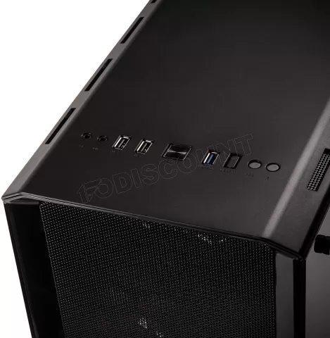 Photo de Boitier Moyen Tour ATX Kolink Levante v2 RGB avec panneaux vitrés (Noir)