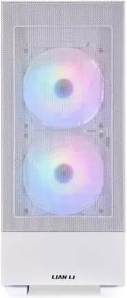 Photo de Boitier Moyen Tour ATX Lian-Li Lancool 205 Mesh C RGB avec panneau vitré (Blanc)