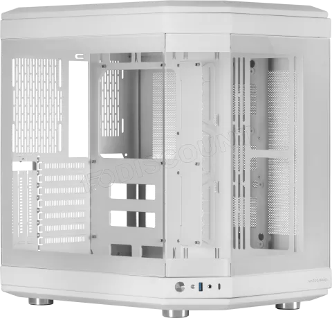 Photo de Boitier Moyen Tour ATX Mars Gaming MC-3T RGB avec panneaux vitrés (Blanc)