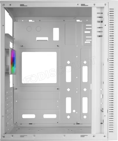 Photo de Boitier Moyen Tour ATX Mars Gaming MC-Blaze RGB avec panneaux vitrés (Blanc)