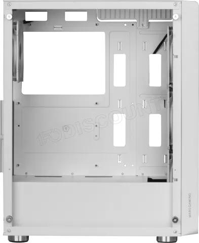 Photo de Boitier Moyen Tour ATX Mars Gaming MC-F RGB avec panneau vitré (Blanc)