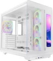 Photo de Boitier Moyen Tour ATX Mars Gaming MC-REVMAX RGB avec panneaux vitrés (Blanc)