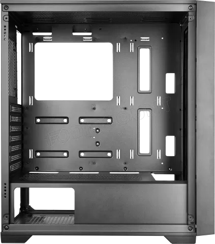 Photo de Boitier Moyen Tour ATX Mars Gaming MC-Wood avec panneau vitré (Noir/Transparent)