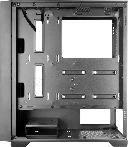 Photo de Boitier Moyen Tour ATX Mars Gaming MC-Wood avec panneau vitré (Noir/Transparent)