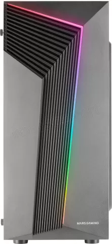 Photo de Boitier Moyen Tour ATX Mars Gaming MC-X7 RGB avec panneau vitré (Noir)