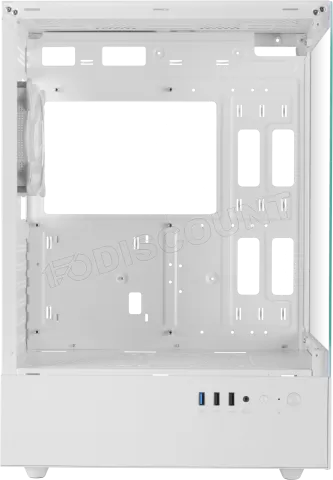 Photo de Boitier Moyen Tour ATX Mars Gaming MC-XO RGB avec panneaux vitrés (Blanc)