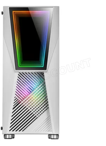Photo de Boitier Moyen Tour ATX Mars Gaming MC777 RGB avec panneau vitré (Blanc)