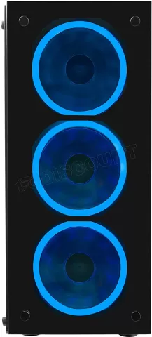 Photo de Boitier Moyen Tour ATX Mars Gaming MCG Blue avec panneaux vitrés (Noir)