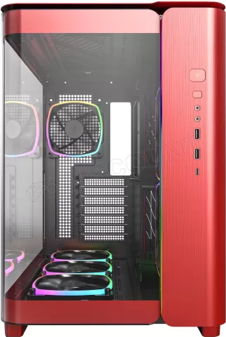 Photo de Boitier Moyen Tour ATX Montech King 95 Pro RGB avec panneaux vitrés (Rouge)
