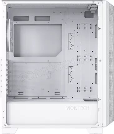 Photo de Boitier Moyen Tour ATX Montech Sky One Lite RGB avec panneau vitré (Blanc)