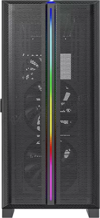 Photo de Boitier Moyen Tour ATX Montech Sky One Lite RGB avec panneau vitré (Noir)