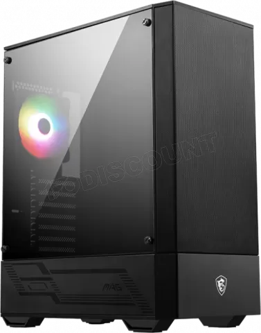 Photo de Boitier Moyen Tour ATX MSI Mag Forge 110R RGB avec panneau vitré (Noir)