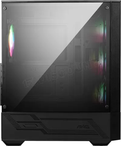 Photo de Boitier Moyen Tour ATX MSI Mag Forge 112R RGB avec panneau vitré (Noir)