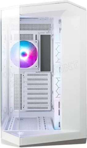 Photo de Boitier Moyen Tour ATX MSI Mag Pano 100R Project Zero RGB avec panneaux vitrés (Blanc)