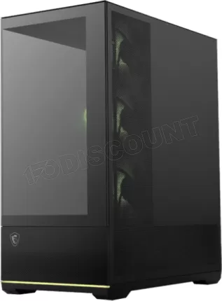 Photo de Boitier Moyen Tour ATX MSI Mag Pano 110R Project Zero RGB avec panneaux vitrés (Noir)