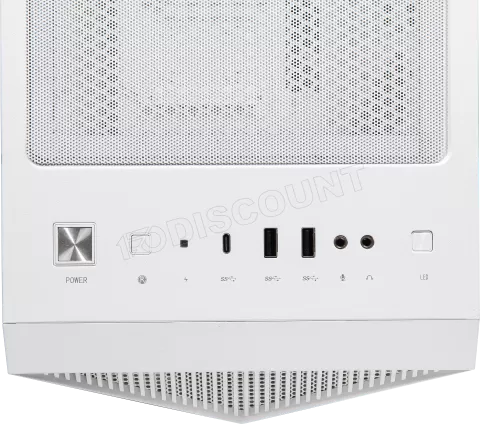 Photo de Boitier Moyen Tour ATX MSI MPG Gungnir 110R RGB avec panneaux vitrés (Blanc)