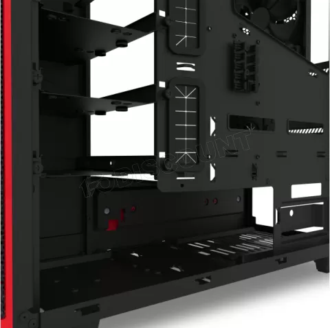 Photo de Boitier Moyen Tour ATX NZXT H442 (Noir/Rouge)