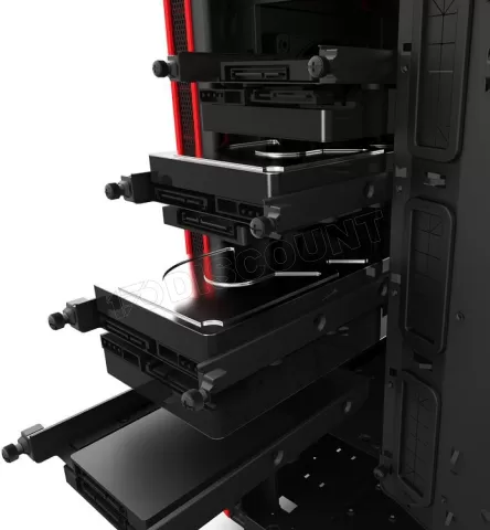 Photo de Boitier Moyen Tour ATX NZXT H442 (Noir/Rouge)