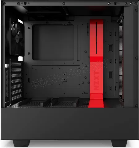 Photo de Boitier Moyen Tour ATX NZXT H500i avec panneau vitré (Noir/Rouge)