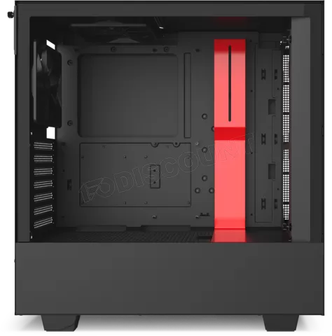 Photo de Boitier Moyen Tour ATX NZXT H510 avec panneau vitré (Noir/Rouge)