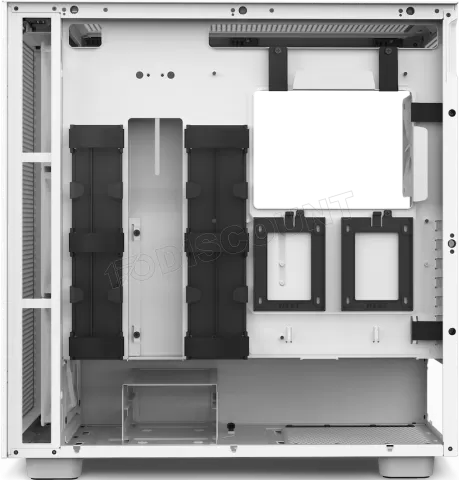Photo de Boitier Moyen Tour ATX NZXT H7 Flow RGB avec panneau vitré (Blanc)