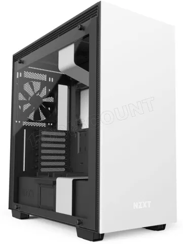 Photo de Boitier Moyen Tour ATX NZXT H700i avec panneau vitré (Blanc/Noir)
