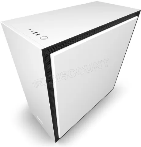 Photo de Boitier Moyen Tour ATX NZXT H710i RGB avec panneau vitré (Noir/Blanc)