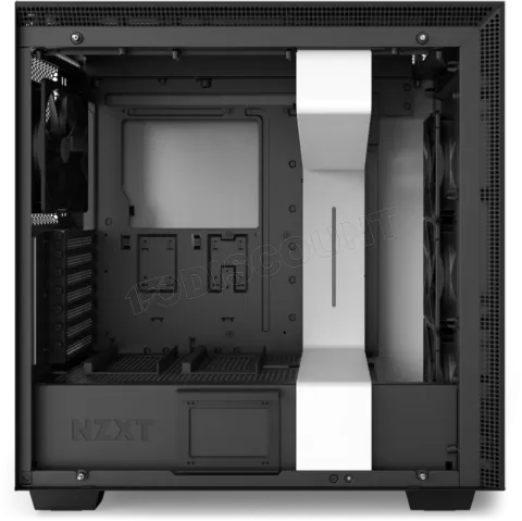 Photo de Boitier Moyen Tour ATX NZXT H710i RGB avec panneau vitré (Noir/Blanc)