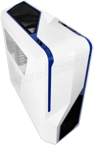 Photo de Boitier Moyen Tour ATX NZXT Phantom 410 (Blanc/Bleu)