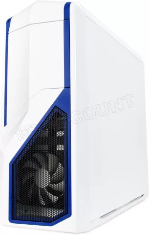 Photo de Boitier Moyen Tour ATX NZXT Phantom 410 (Blanc/Bleu)