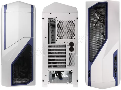 Photo de Boitier Moyen Tour ATX NZXT Phantom 410 (Blanc/Bleu)