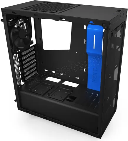 Photo de Boitier Moyen Tour ATX NZXT Source S340 avec fenêtre (Noir/Bleu)