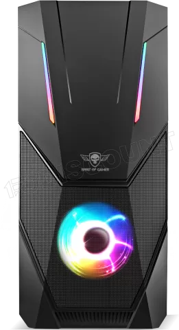 Photo de Boitier Moyen Tour ATX Spirit of Gamer Rogue V RGB avec panneau vitré (Noir)