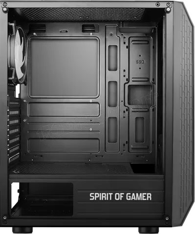 Photo de Boitier Moyen Tour ATX Spirit of Gamer Rogue VI RGB avec panneau vitré (Noir)