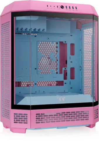 Photo de Boitier Moyen Tour ATX Thermaltake The Tower 600 avec panneaux vitrés (Rose)