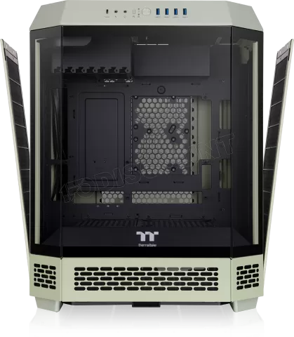 Photo de Boitier Moyen Tour ATX Thermaltake The Tower 600 avec panneaux vitrés (Vert)