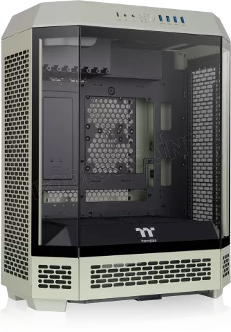 Photo de Boitier Moyen Tour ATX Thermaltake The Tower 600 avec panneaux vitrés (Vert)