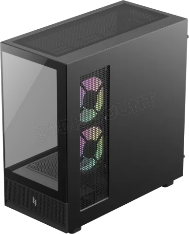 Photo de Boitier Moyen Tour ATX Xeron Nex C51 RGB avec panneaux vitrés (Noir)