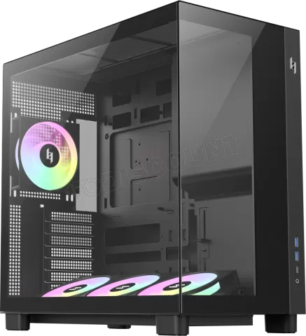 Photo de Boitier Moyen Tour ATX Xeron Nex C53 RGB avec panneaux vitrés (Noir)