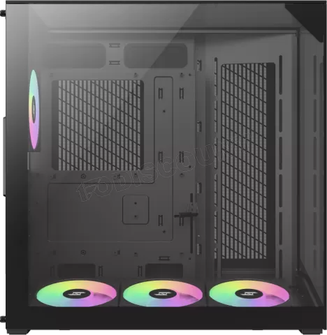 Photo de Boitier Moyen Tour ATX Xeron Nex C56 VC RGB avec panneaux vitrés (Noir)
