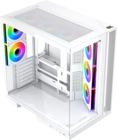 Photo de Boitier Moyen Tour ATX Xigmatek Aqua 7 RGB avec panneaux vitrés (Blanc)
