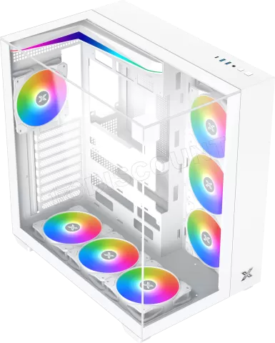 Photo de Boitier Moyen Tour ATX Xigmatek Aqua V RGB avec panneaux vitrés (Blanc)