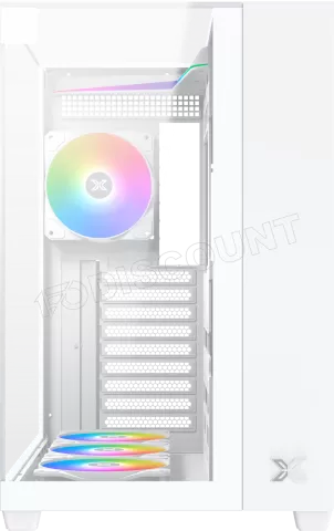 Photo de Boitier Moyen Tour ATX Xigmatek Aqua V RGB avec panneaux vitrés (Blanc)
