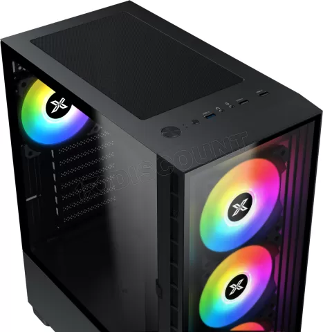 Boîtier PC Gamer Phantom Mesh Pink – Micro-ATX – Double Chambre – 5 Ventilateurs RGB