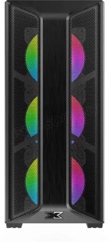 Photo de Boitier Moyen Tour ATX Xigmatek Trio RGB avec panneaux vitrés (Noir)