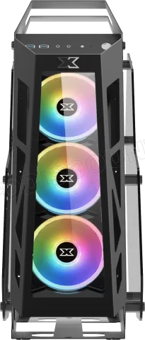 Photo de Boitier Moyen Tour ATX Xigmatek Zeus RGB avec panneaux vitrés (Gris)